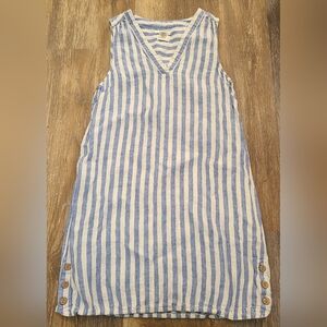 Nicole Miller Linen Shift Dress Womens Size Medium